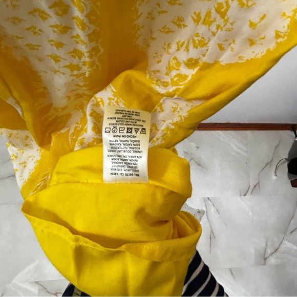 Anthropologie Maeve Pineapple Midi Print Dress Back Tie Size 14 - Picture 6 of 8